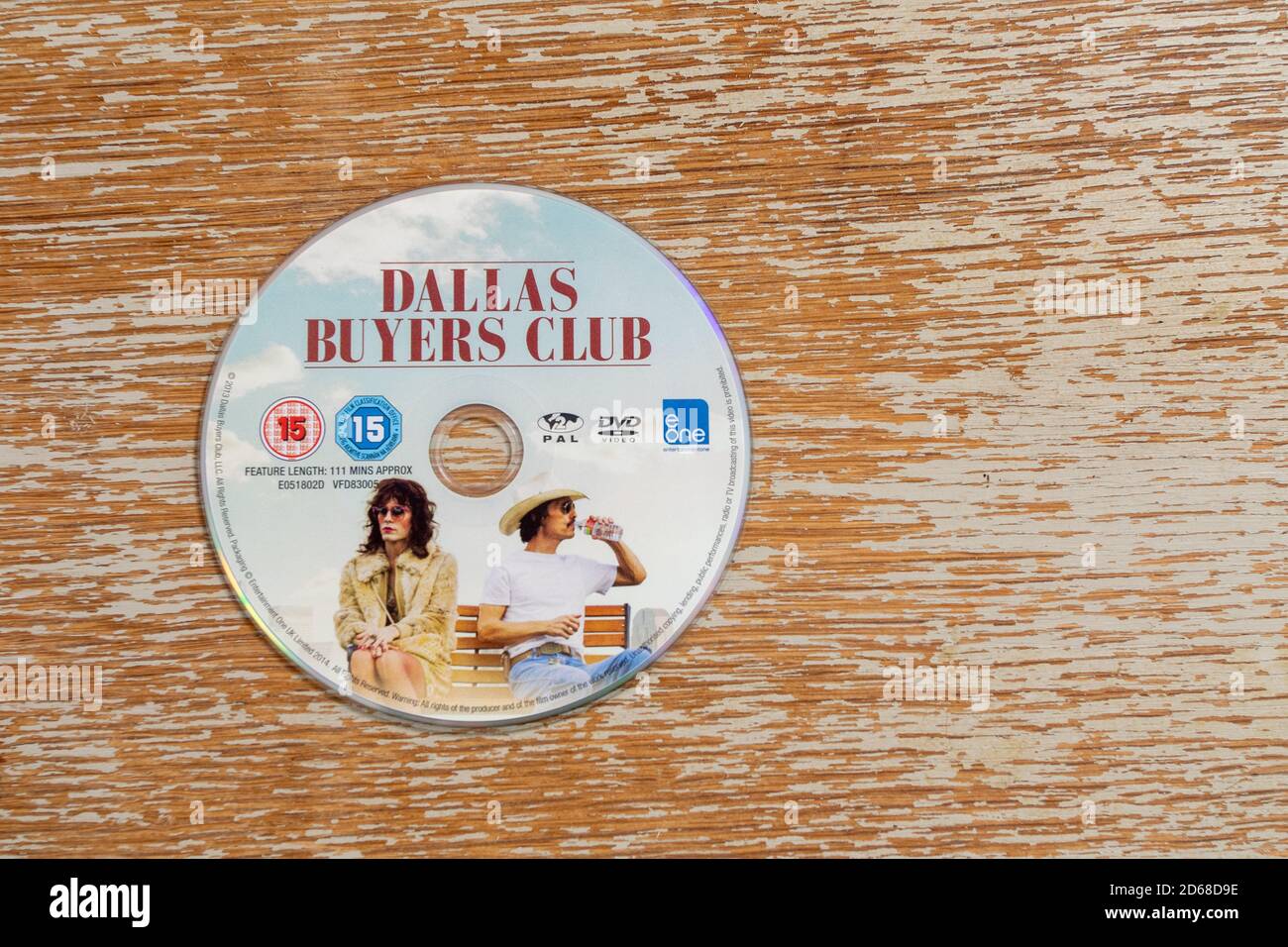 DVD des Spielfilms Dallas Buyers Club mit Matthew McConaughey Stockfoto