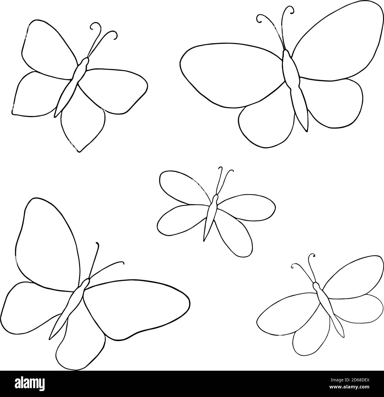 Clipart Schmetterling Umriss