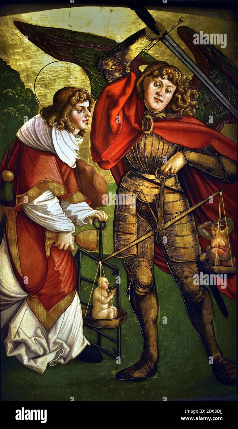 Der Erzengel Michael und der hl. Laurentius 1530 Hans Schäufelein 1480-1540 Deutschland Stockfoto