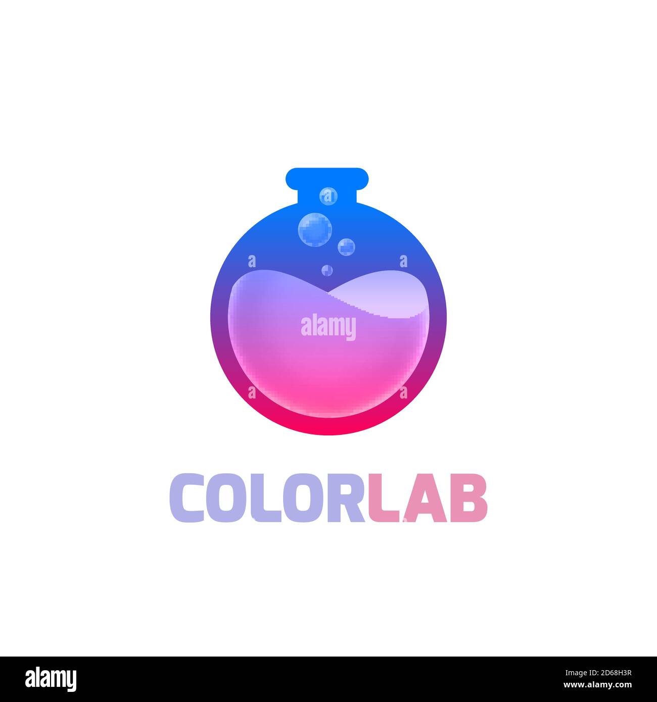 Farbvorlage für LAB-Logo Stock Vektor