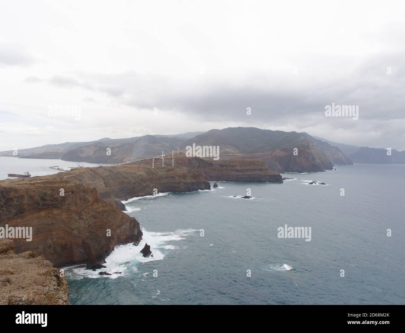 Ponta De Sao Lourenco Meer und Berglandschaft auf der Küste von Madeira Stockfoto