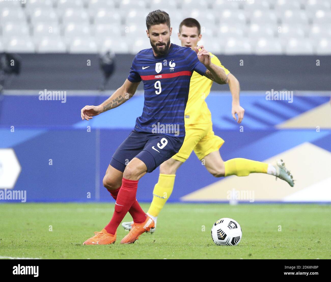 Livier Giroud von Frankreich während des internationalen Freundschaftsspiels zwischen Frankreich und der Ukraine am 7. Oktober 2020 im Stade de France in Sai Stockfoto