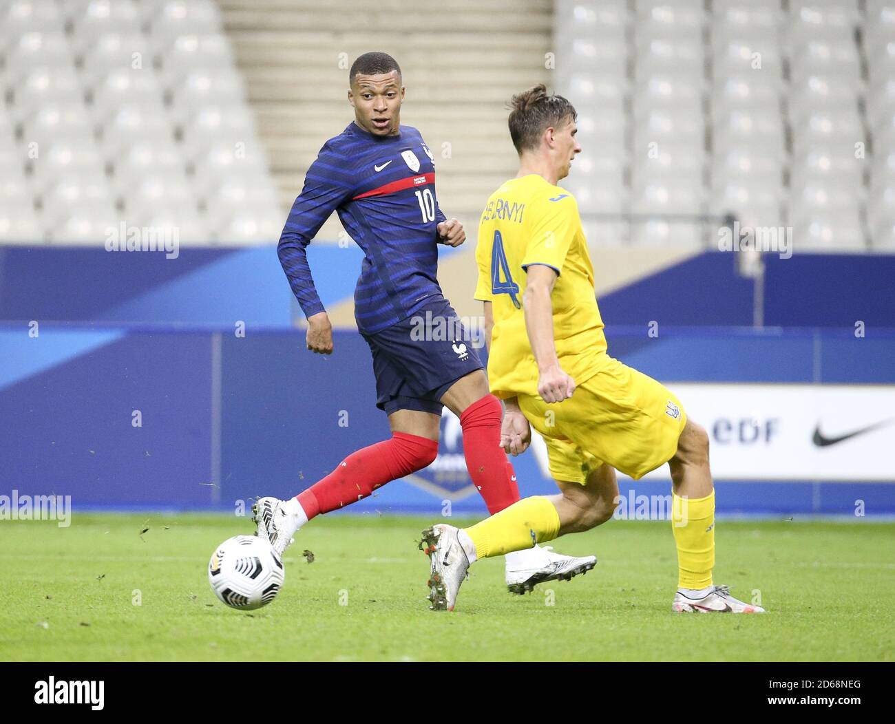 Ylian Mbappe von Frankreich während des internationalen Freundschaftsspiels Fußballspiel zwischen Frankreich und der Ukraine am 7. Oktober 2020 im Stade de France in Sain Stockfoto