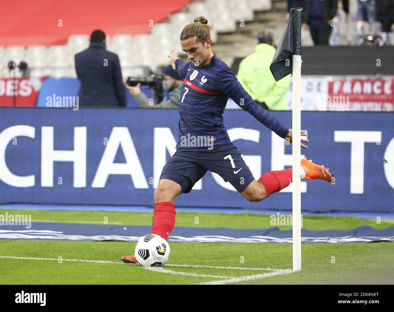 Ntoine Griezmann aus Frankreich während des internationalen Freundschaftsspiels zwischen Frankreich und der Ukraine am 7. Oktober 2020 im Stade de France in Stockfoto