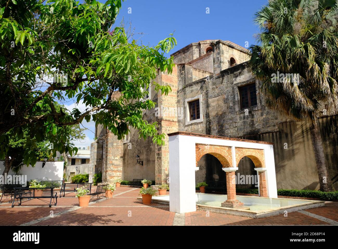 Dominikanische Republik Santo Domingo - Platz Maria de Toledo - Plaza Maria de Toledo Stockfoto