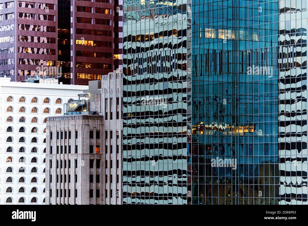Am späten Nachmittag in Downtown Phoenix, Arizona Stockfoto