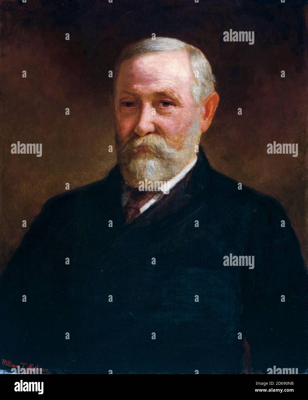 Benjamin Harrison (1833-1901), amerikanischer Politiker, der als 23. Präsident der Vereinigten Staaten diente, Porträtmalerei von William Thomas Mathews, 1899 Stockfoto