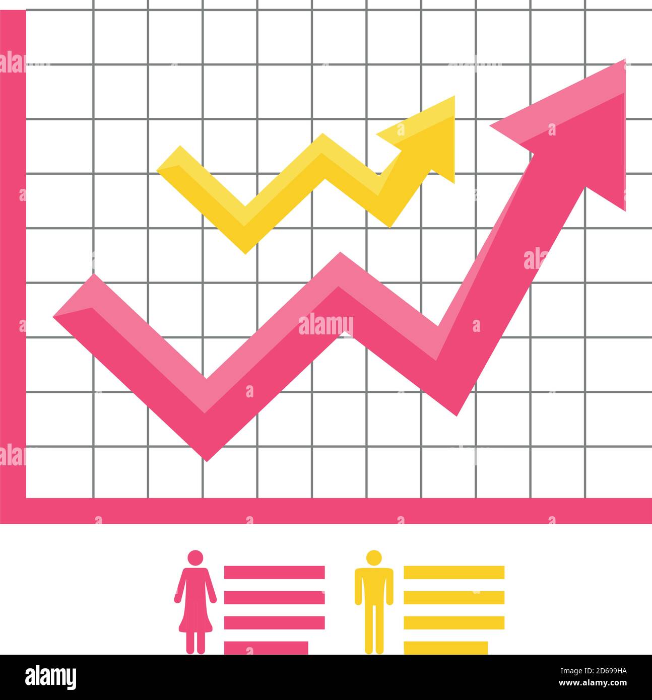 Datenanalyse Zielpopulation Social Research Prozess detaillierte Vektor-Illustration Stock Vektor