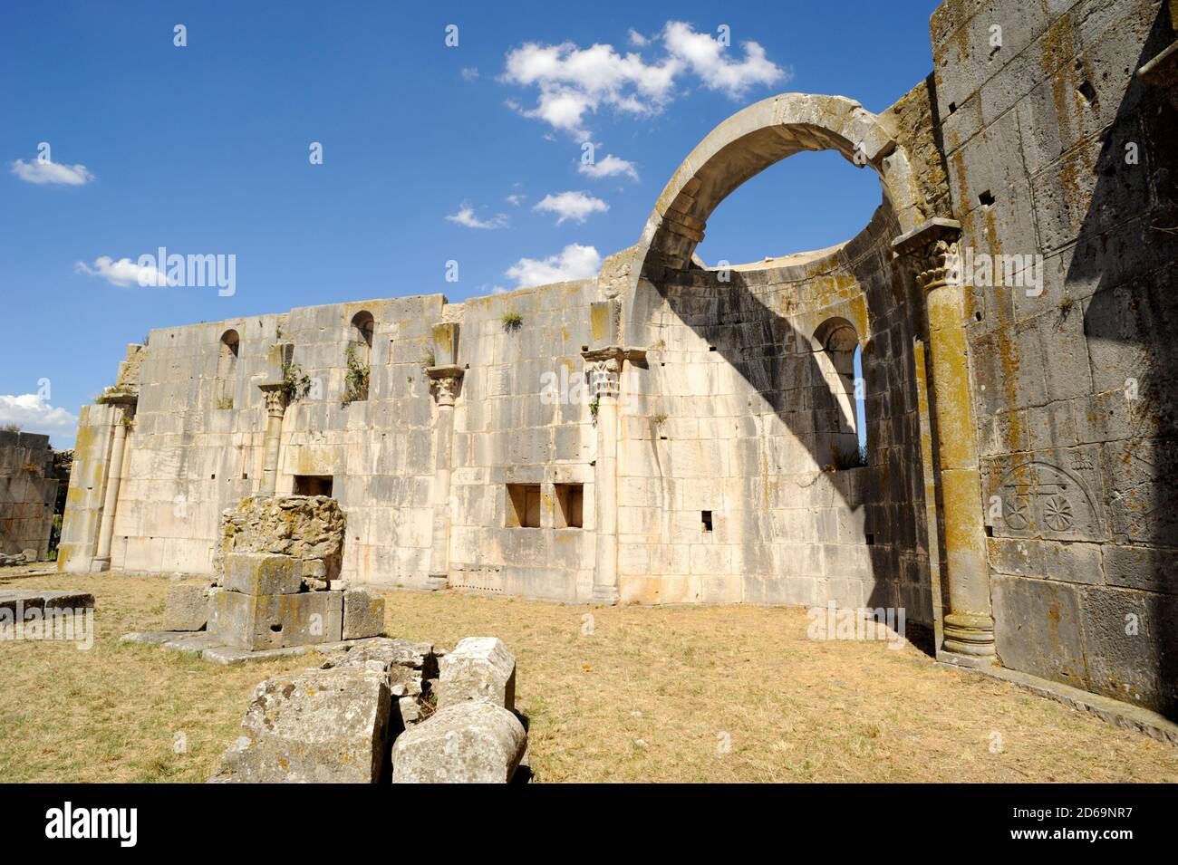 Italien, Basilikata, Venosa, Trinity Abbey, die unvollendete Kirche Stockfoto