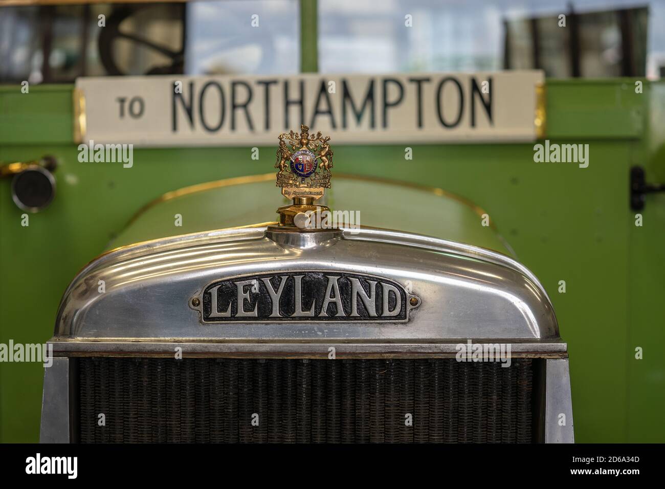 OLD WARDEN, BEDFORDSHIRE, Großbritannien, 6. OKTOBER 2019.Leyland Motors Limited später bekannt als die Leyland Motor Corporation war ein britischer Fahrzeughersteller Stockfoto