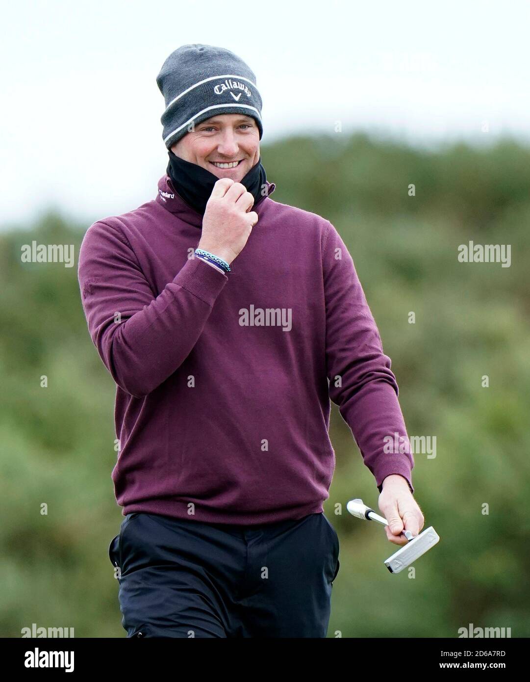 Schottlands Marc Warren am 14. Während des ersten Tages der Scottish Championship in Fairmont St Andrews. Stockfoto