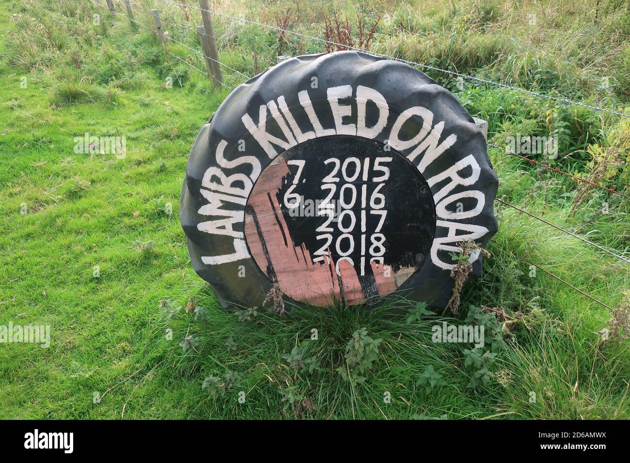 Die anglo-schottische Grenze. Großbritannien. VEREINIGTES KÖNIGREICH Stockfoto