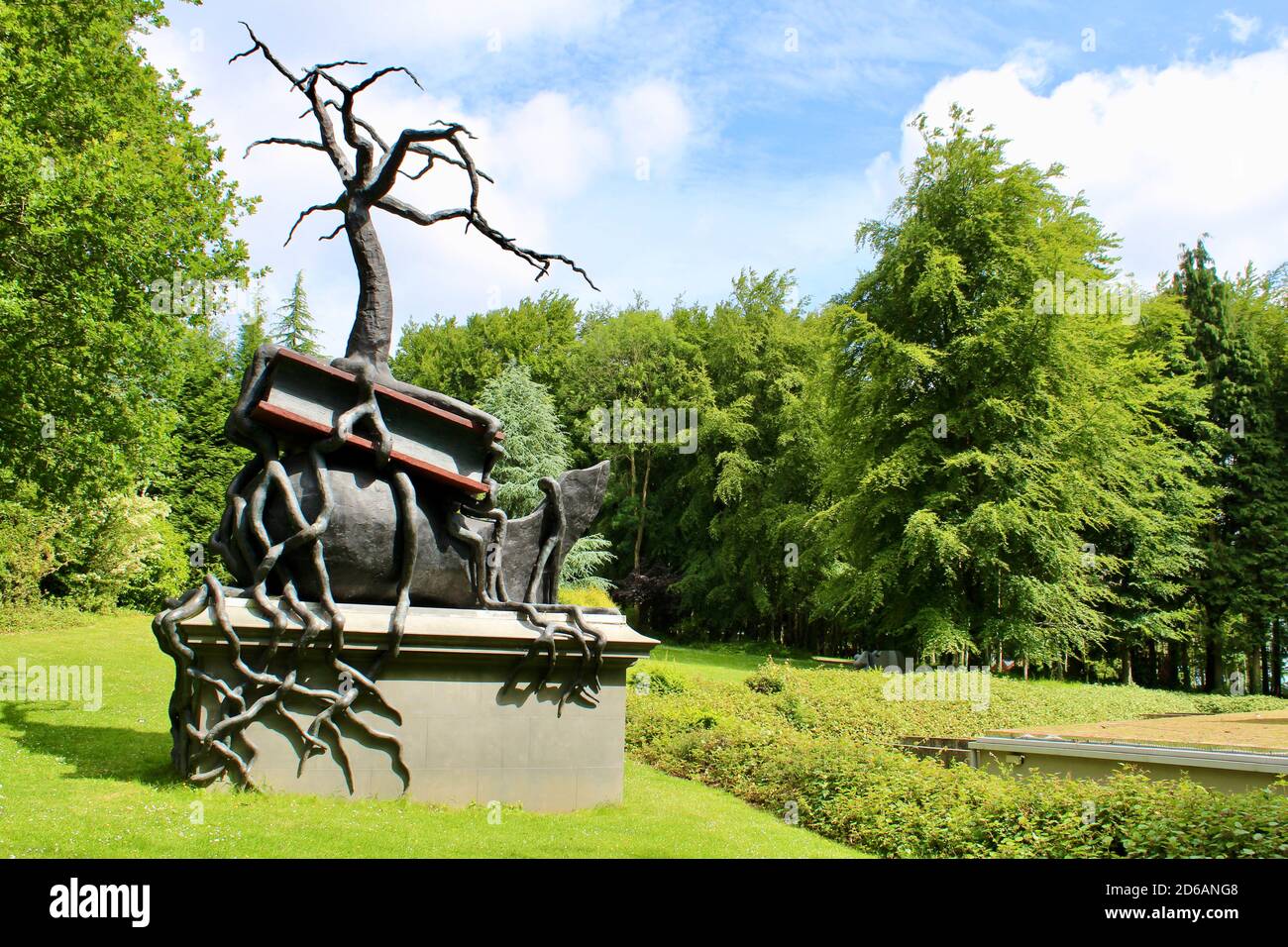Bill Woodrows Skulptur "unabhängig von der Geschichte" wurde ursprünglich 2000 auf dem vierten Sockel des Trafalgar Square installiert. Stockfoto