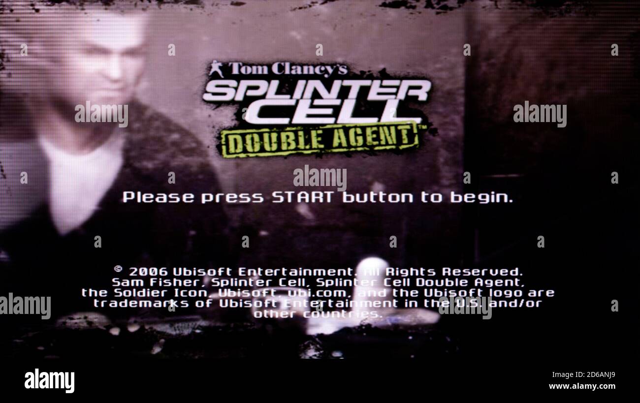 Tom Clancy's Splinter Cell Double Agent – Sony PlayStation 2 PS2 – nur für redaktionelle Zwecke Stockfoto