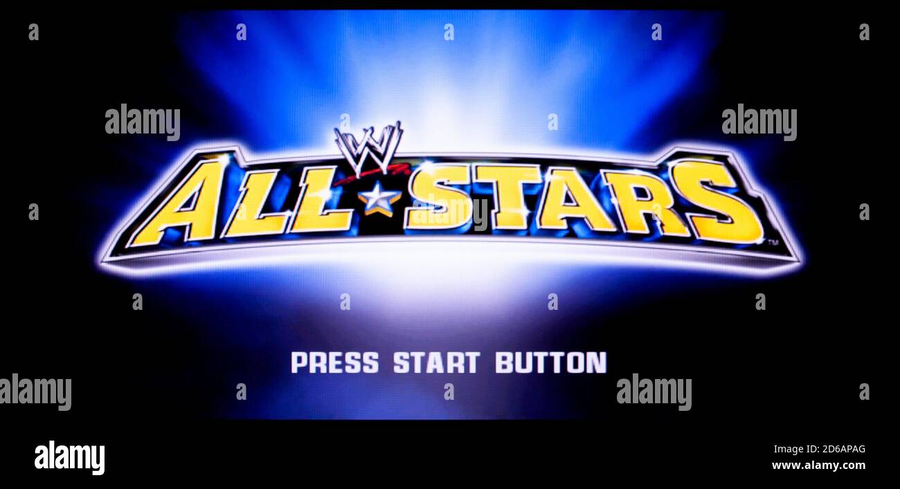 WWE All Stars – Sony PlayStation 2 PS2 – Editorial Nur verwenden Stockfoto