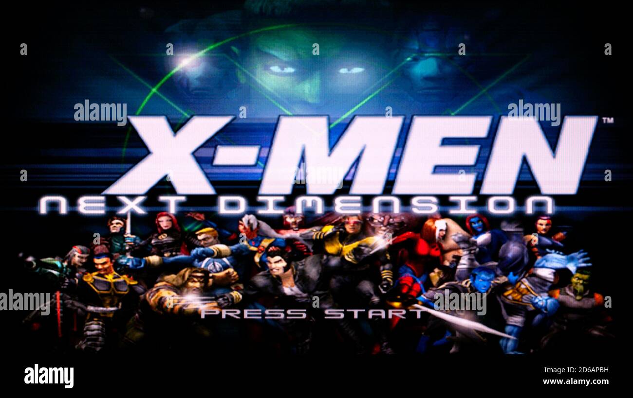 X-Men Next Dimension – Sony PlayStation 2 PS2 – Editorial Nur verwenden Stockfoto