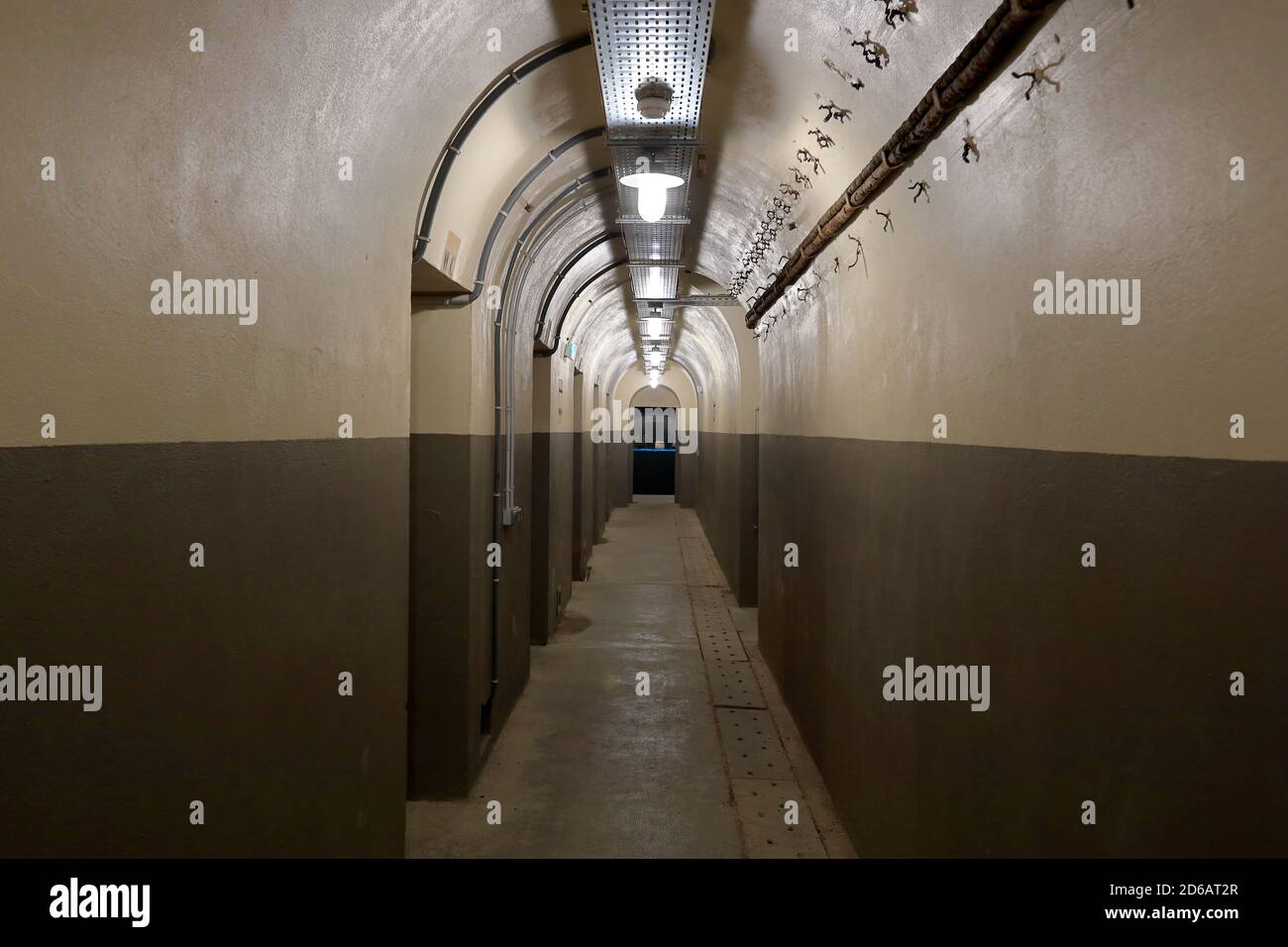 Unterirdischer Bunker von Colonel Rol-Tanguy der französischen Widerstandskämpfer unter Musée de la Libération de Paris, Paris Liberation Museum.Paris.Frankreich Stockfoto