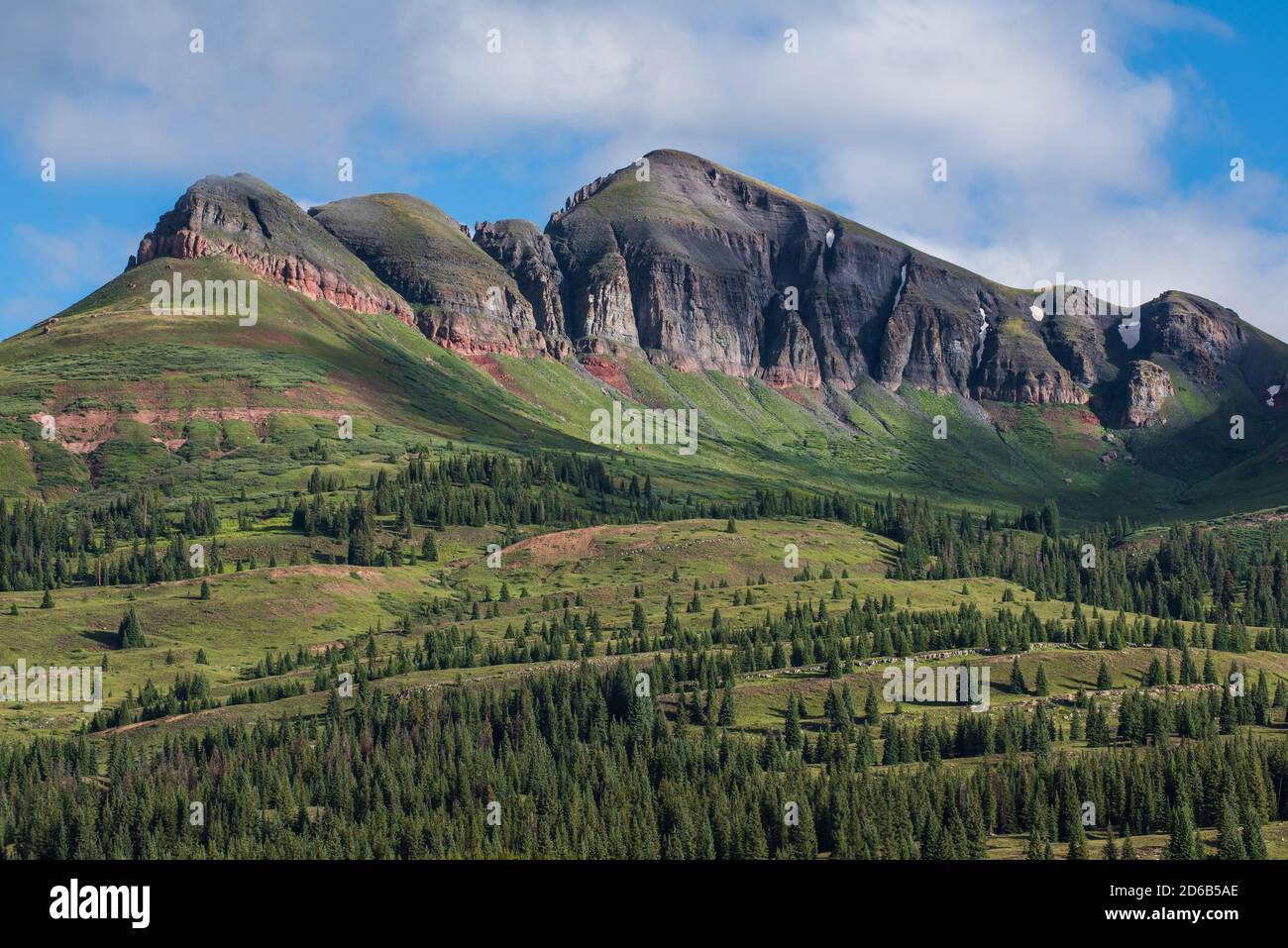 Mornbing, Molas Pass, San Juan Mts, Rockies, CO, USA, von Bruce Montagne/Dembinsky Photo Assoc Stockfoto