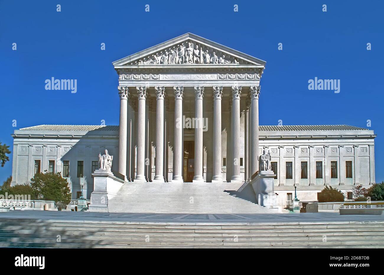 Der Oberste Gerichtshof der vereinigten Staaten Gebäude - Washington D C Stockfoto