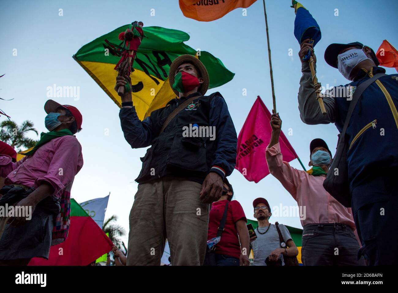 Menschen- und indigene Rechte der Kolumbianer Stockfoto