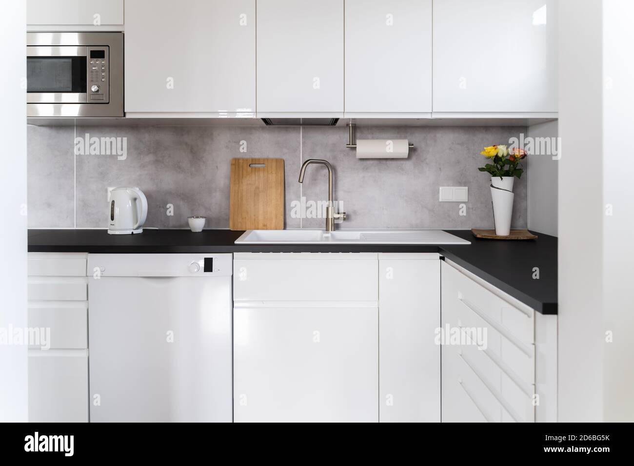 Innenansicht der modernen Küche Interieur zu Hause Stockfoto