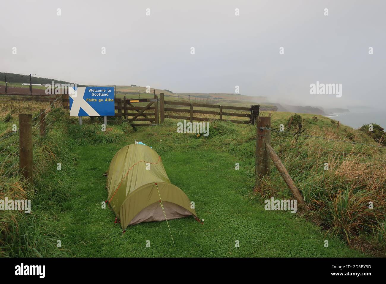 Die anglo-schottische Grenze. Großbritannien. VEREINIGTES KÖNIGREICH Stockfoto