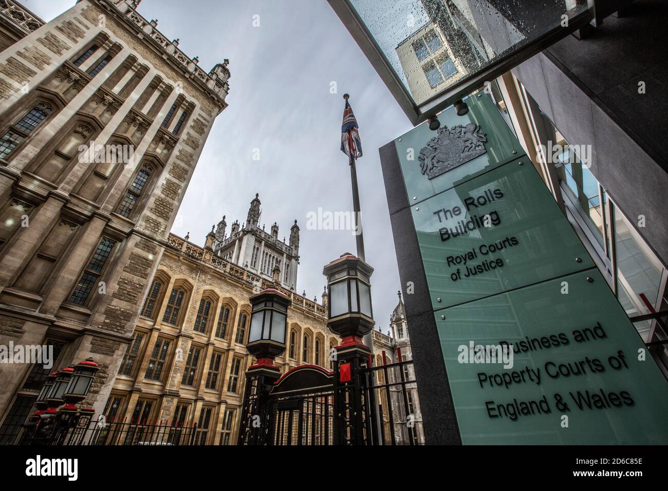 Rolls Building, Business and Property Courts of England, Fetter Lane, City of London, England, Vereinigtes Königreich Stockfoto