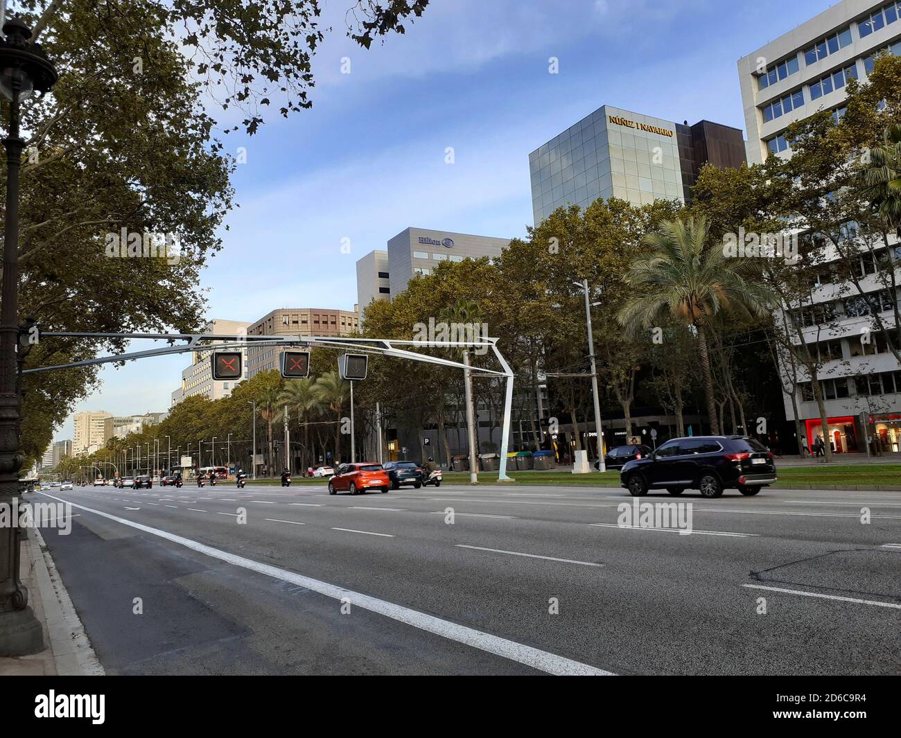 Avinguda Diagonal, Barcelona, Katalonien, Spanien. Stockfoto