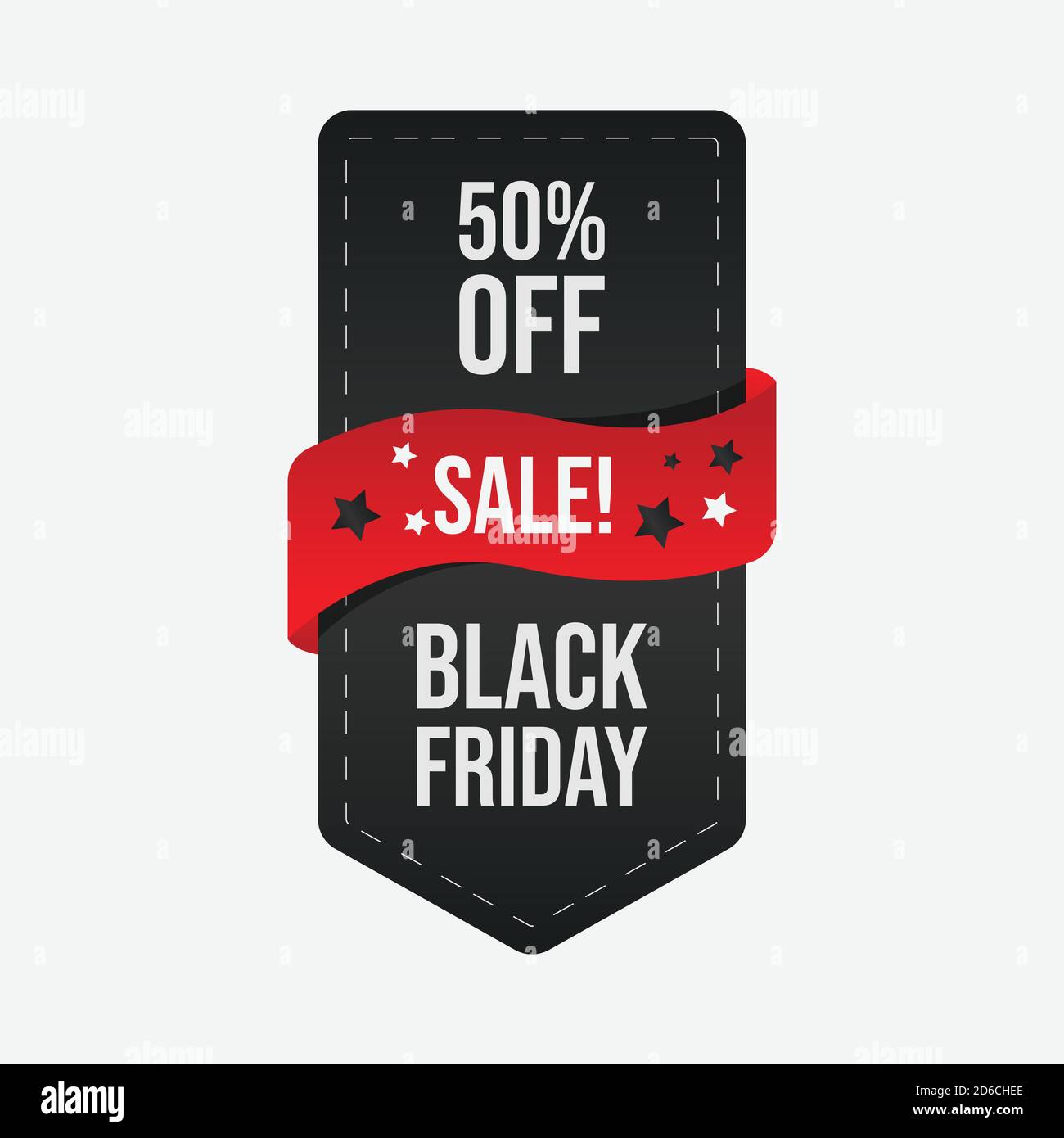 Black Friday Sale Banner Vektor Bild. Vektordesign-Vorlage. Schwarzes freitag-Banner. Verkaufsaufkleber. Werbemarketing mit Preisnachlass Stock Vektor