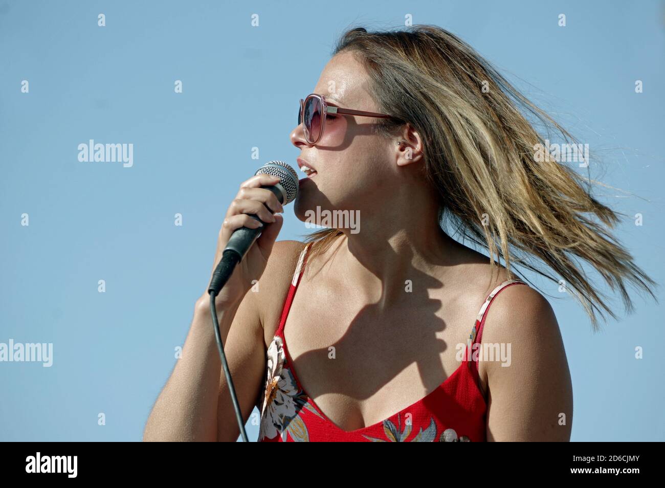 Kat Eaton, The Coalminers, Jazz on the Vine, Sevenoaks, Kent, 13. September 2020. Stockfoto