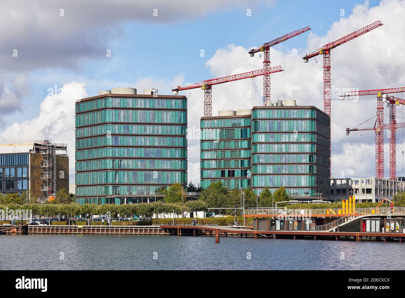 SEB Bank & Pension Buildings, entworfen von Lundgaard & Tranberg Architects (2010); Kopenhagen, Dänemark Stockfoto