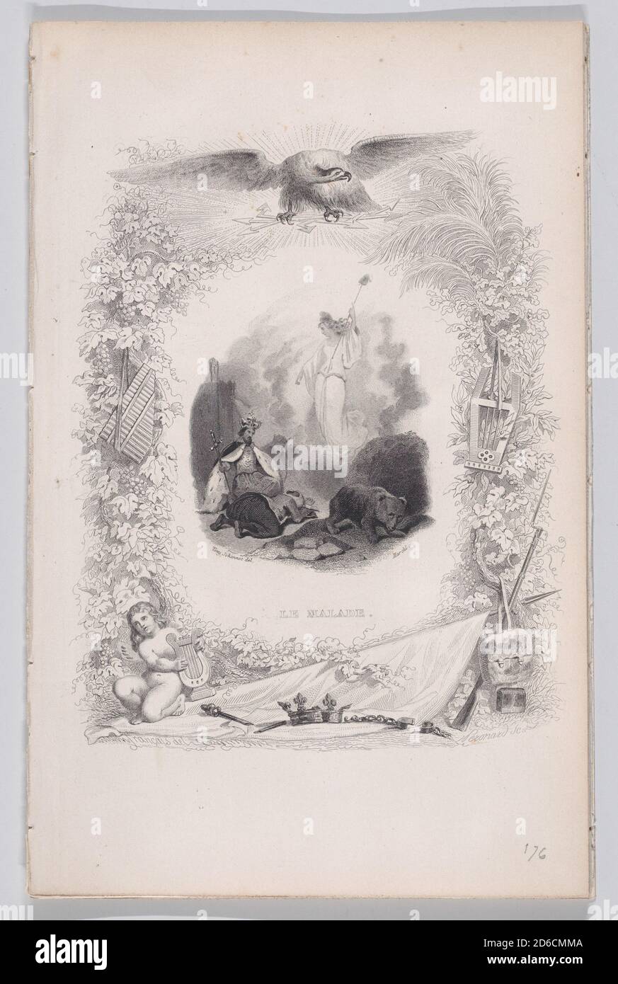 The Diseased, aus den Liedern von B &#xe9;Ranger, 1829. Stockfoto