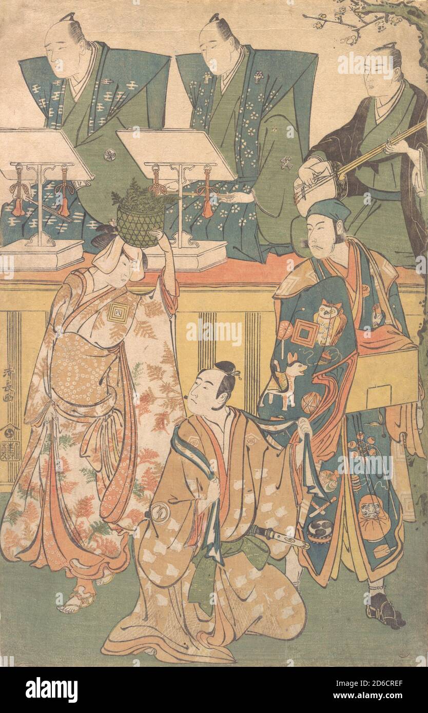 Szene aus einem Drama, ca. 1788. Stockfoto