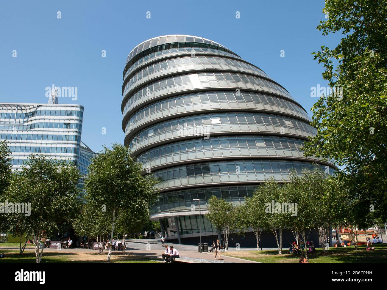 City Hall, das Hauptquartier der Greater London Authority in Southwark am Ufer der Themse, London, England. Stockfoto