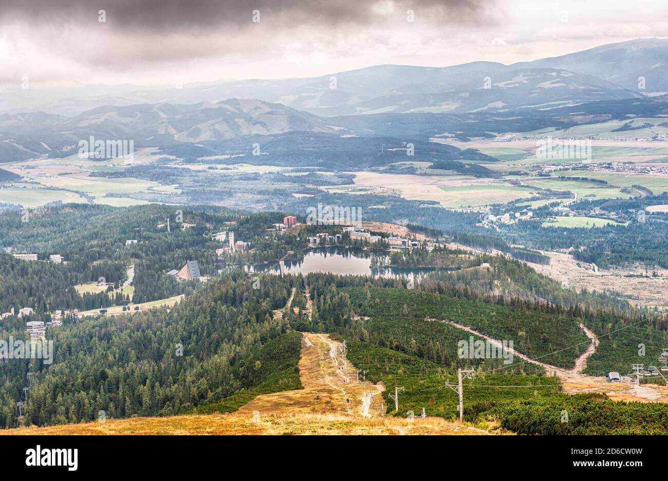See Strbske pleso in der Tatra, Slowakei. Stockfoto