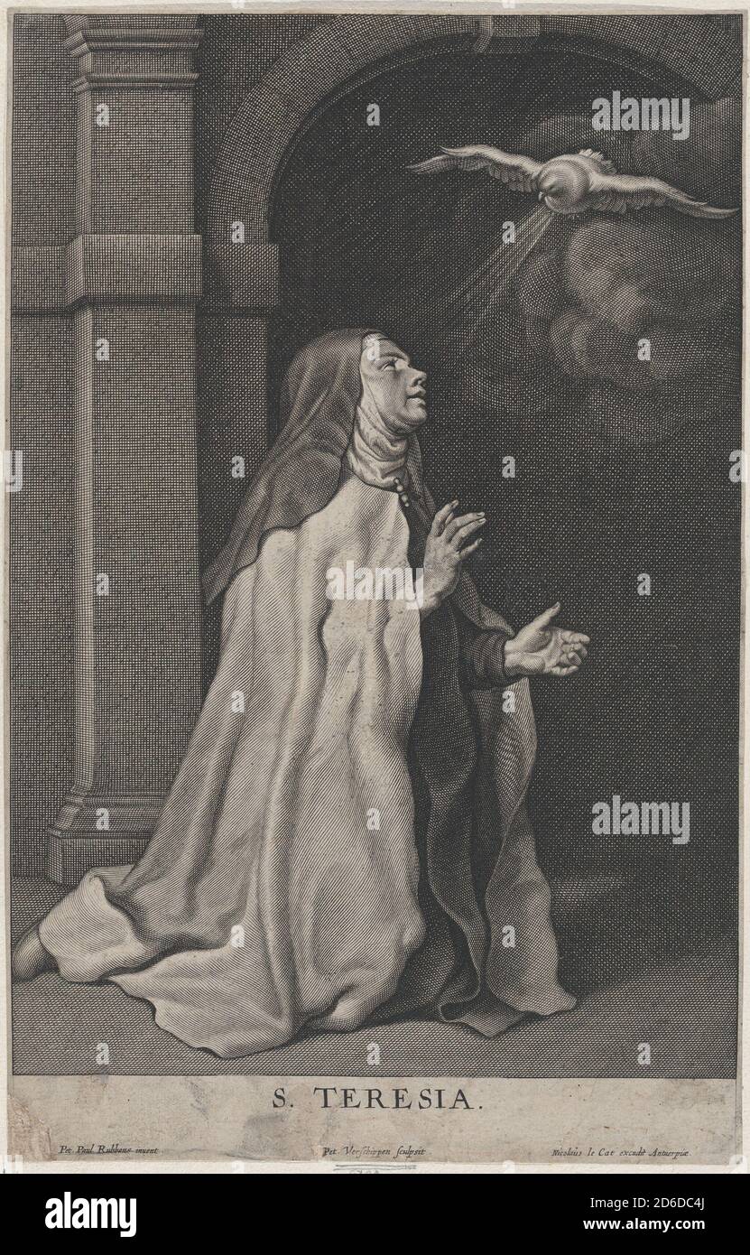 Die Vision der Taube der heiligen Teresa von Avila, ca. 1650. Stockfoto