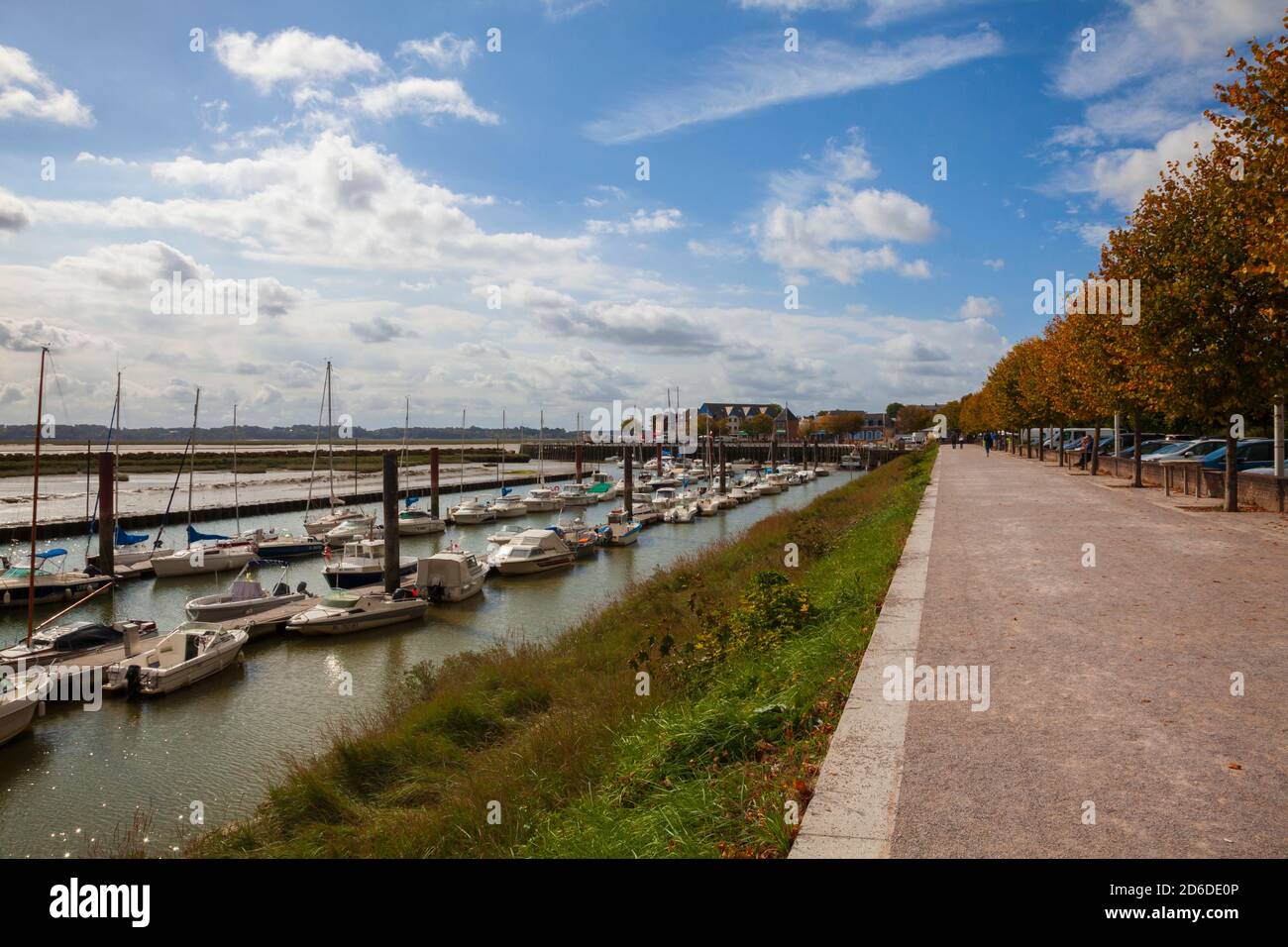 Le Crotoy in Baie de Somme, Picardie, Frankreich, Europa. Foto V.D. Stockfoto