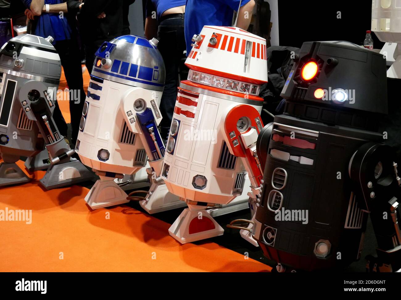 Eine Sammlung von Star Wars Druiden während des MCM Comic Con statt im NEC Birmingham Stockfoto