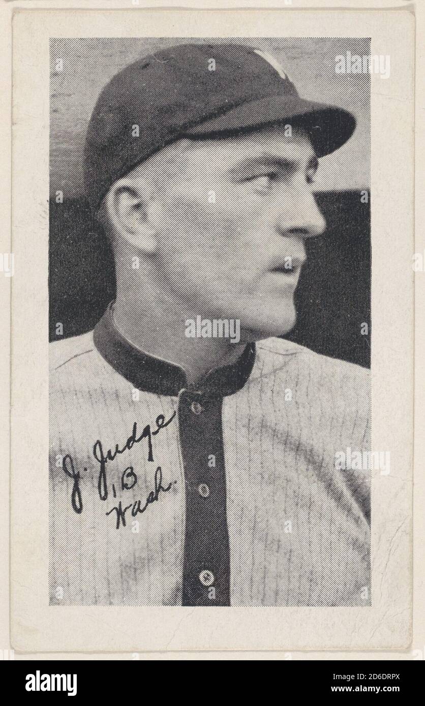 J. Richter, 1 B Wash., aus Baseball-Streifenkarten (W575-2), ca. 1921-22. Stockfoto