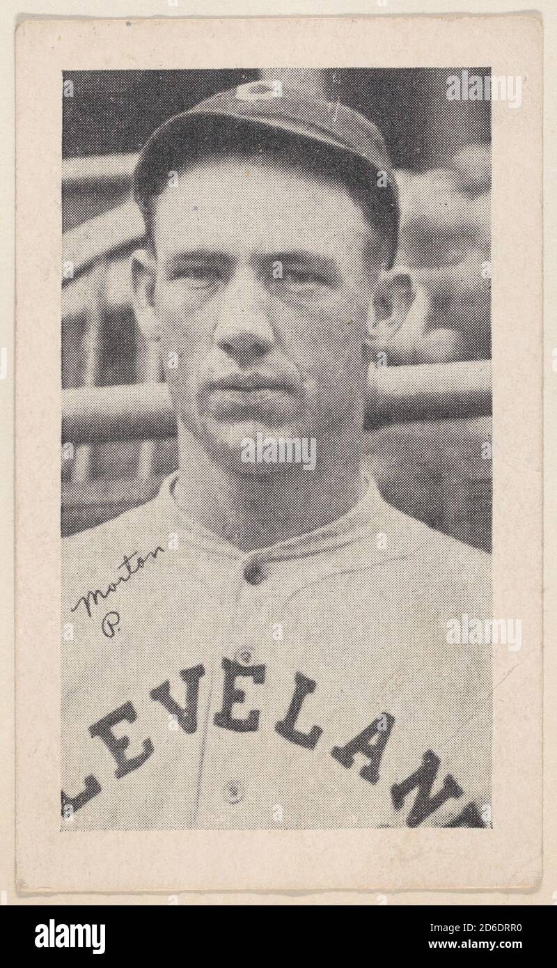 Morton, P., aus Baseball-Streifenkarten (W575-2), ca. 1921-22. Stockfoto