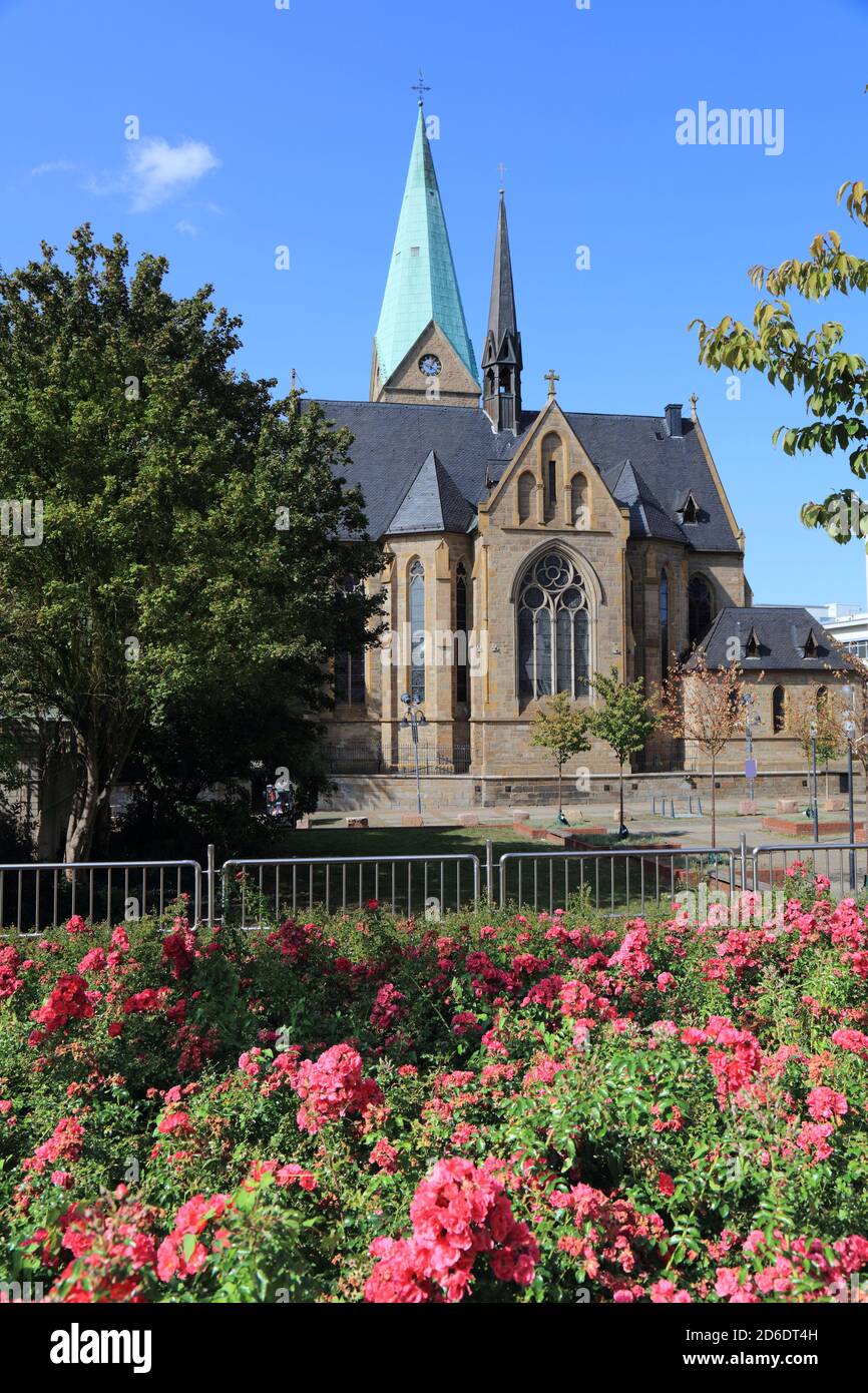Wattenscheid, Stadtteil der Bochumer Stadt in Deutschland. Provostkirche St. Gertrud von Brabant (St. Gertrud von Nivelles). Katholische Kirche. Stockfoto