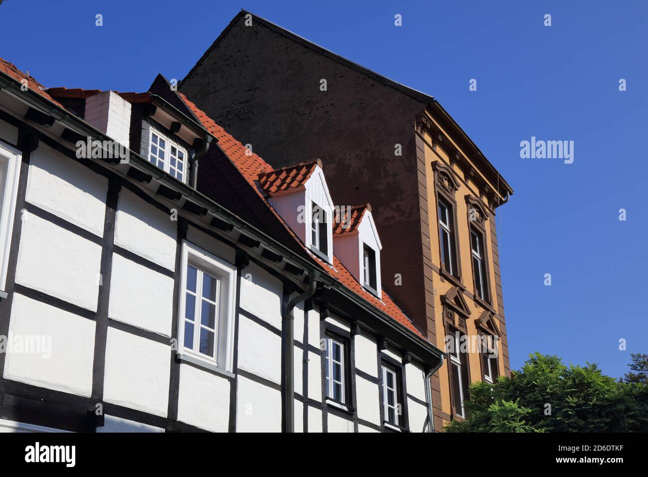 Mülheim an der Ruhr in Deutschland. Altstadtarchitektur in Kirchenhuegel. Stockfoto Mülheim an der Ruhr in Deutschland. Altstadtarchitektur in Kirchenhuegel. Stockfoto