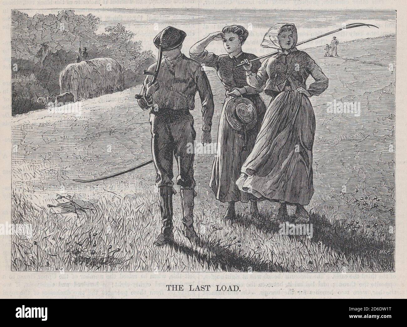 The Last Load (Appleton's Journal, Vol. I), 7. August 1869. Stockfoto