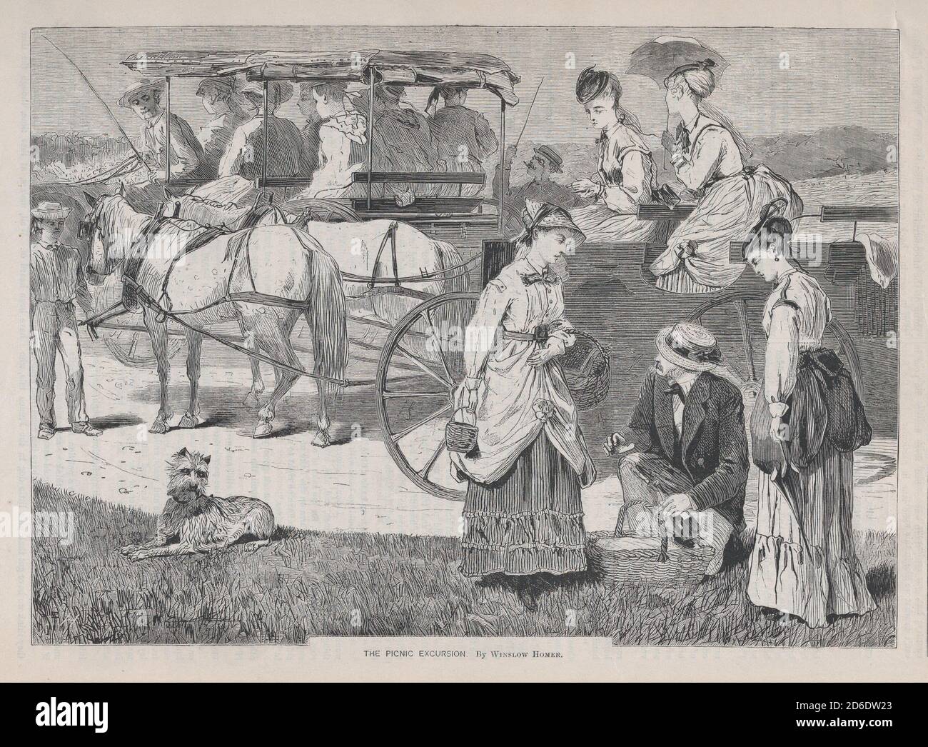 The Picnic Excursion (Appleton's Journal, Vol. I), 14. August 1869. Stockfoto