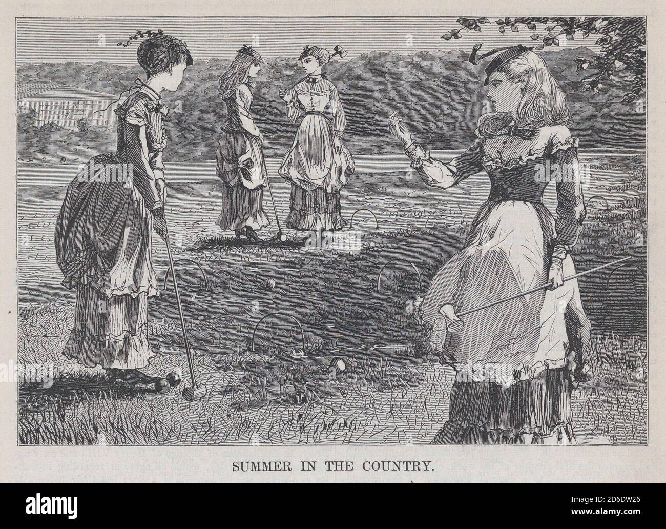 Summer in the Country (Appleton's Journal, Vol. I), 10. Juli 1869. Stockfoto