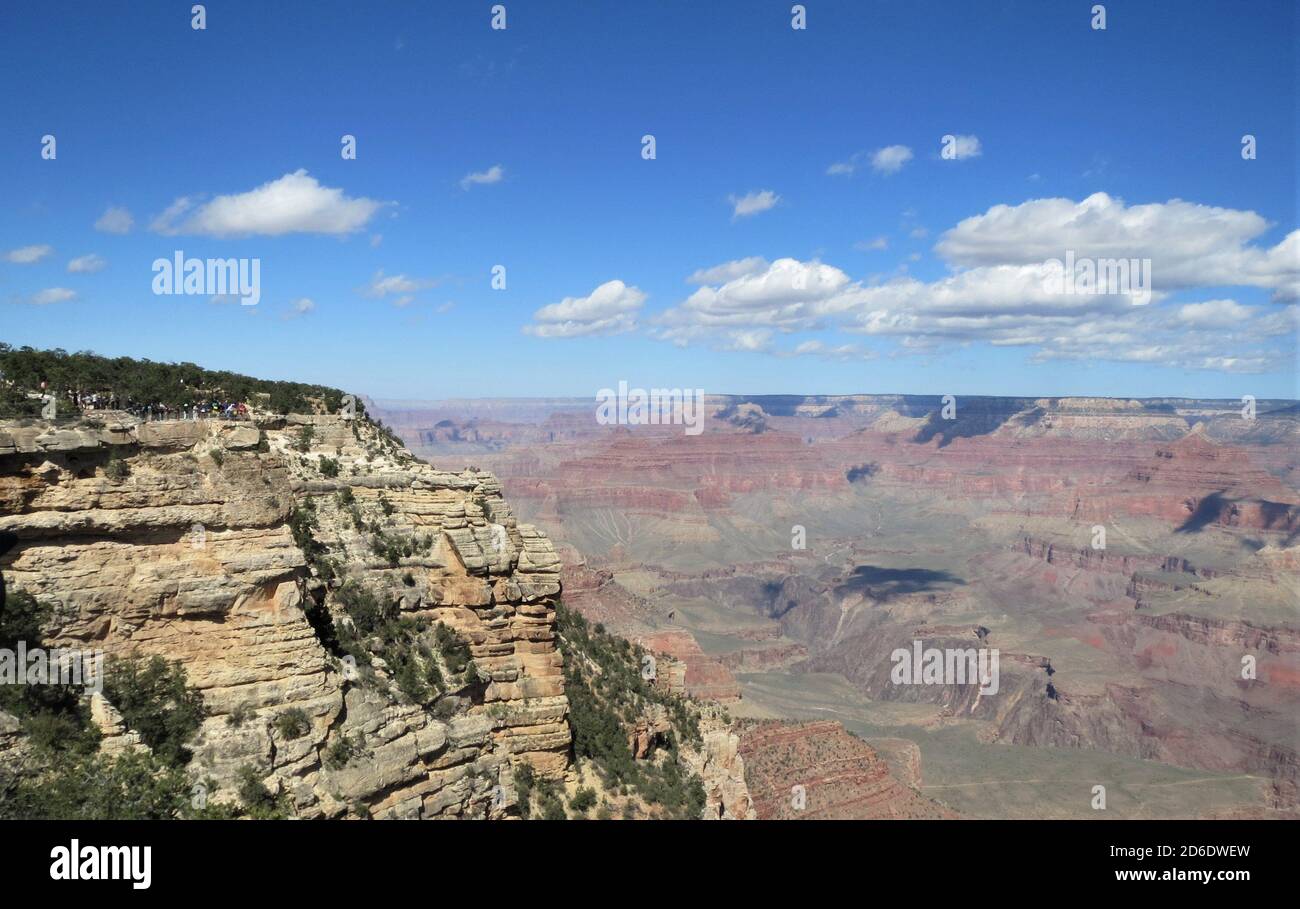 Der Grand Canyon National Park liegt östlich von Las Vegas, NV. Nördlich der Interstate 40 und der Städte Williams und Flagstaff, AZ. Stockfoto