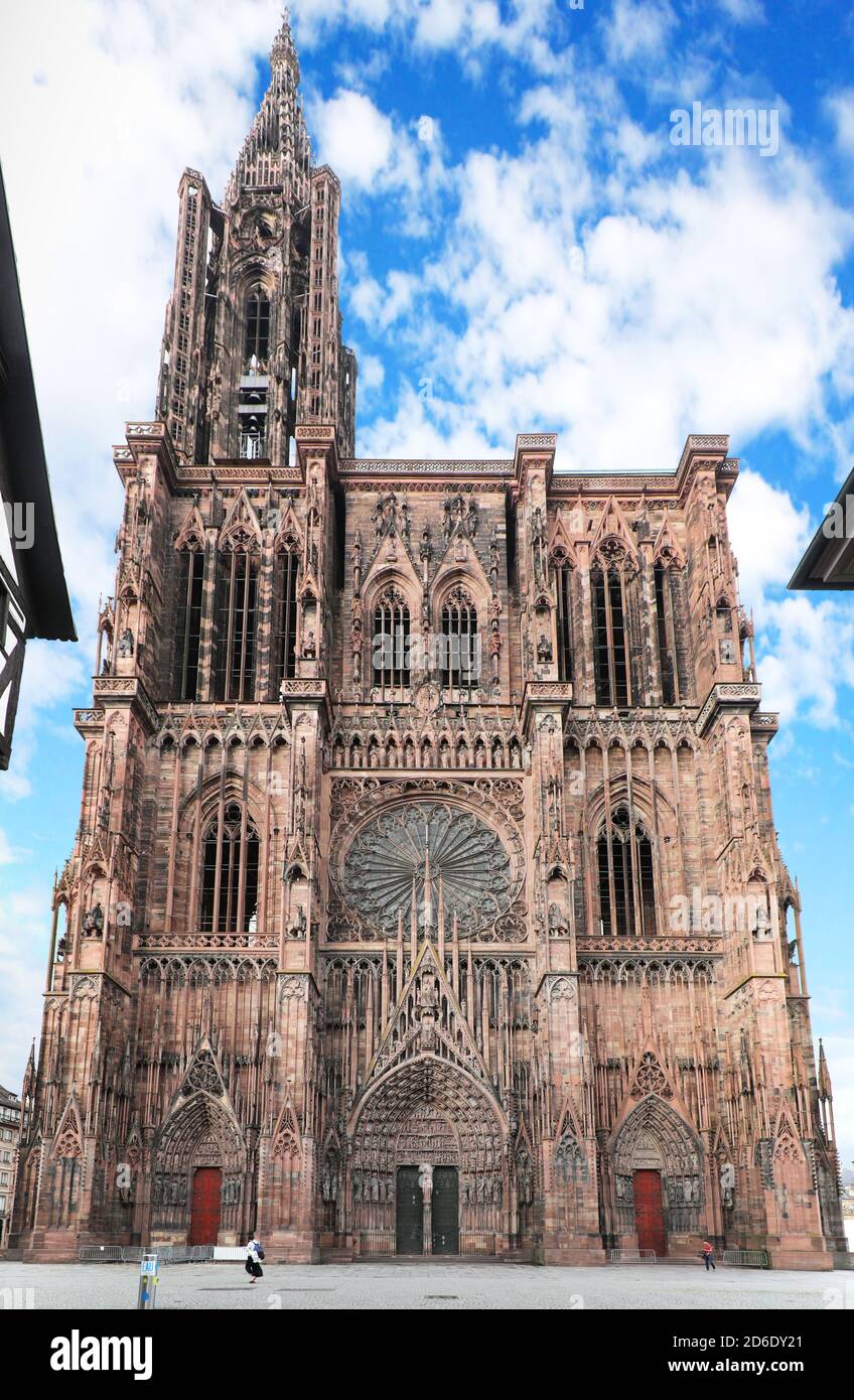 Straßburger Münster, Straßburg, Elsass, Frankreich Stockfoto