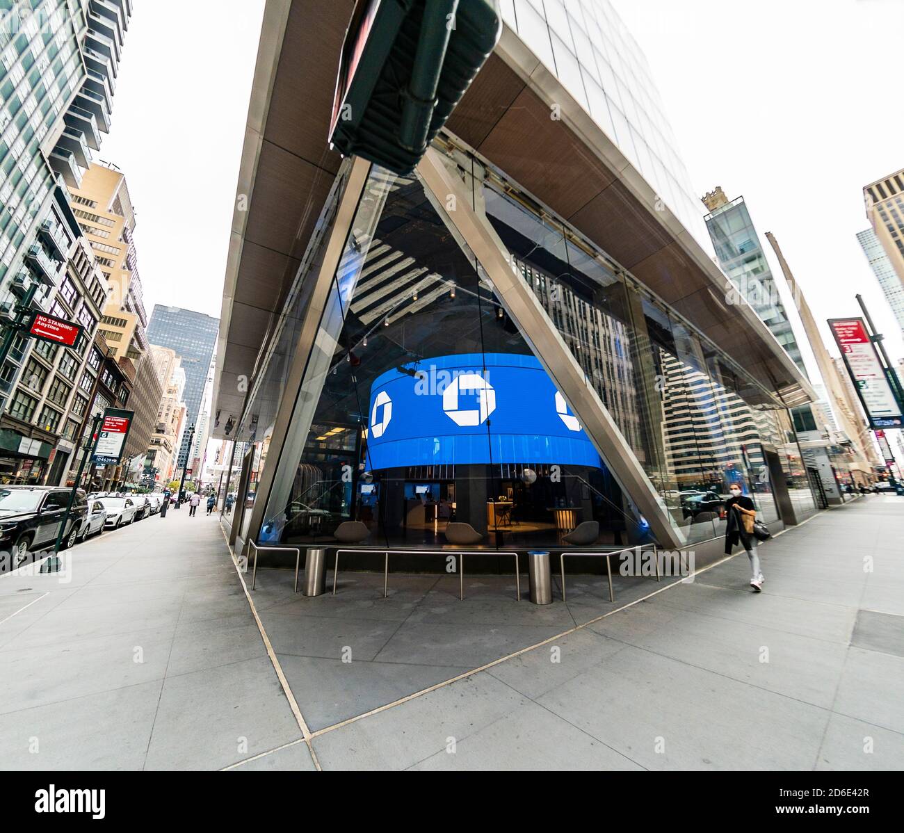 JPMorgan Chase Niederlassung in Midtown Manhattan in New York am Sonntag, 11. Oktober 2020. (© Richard B. Levine) Stockfoto
