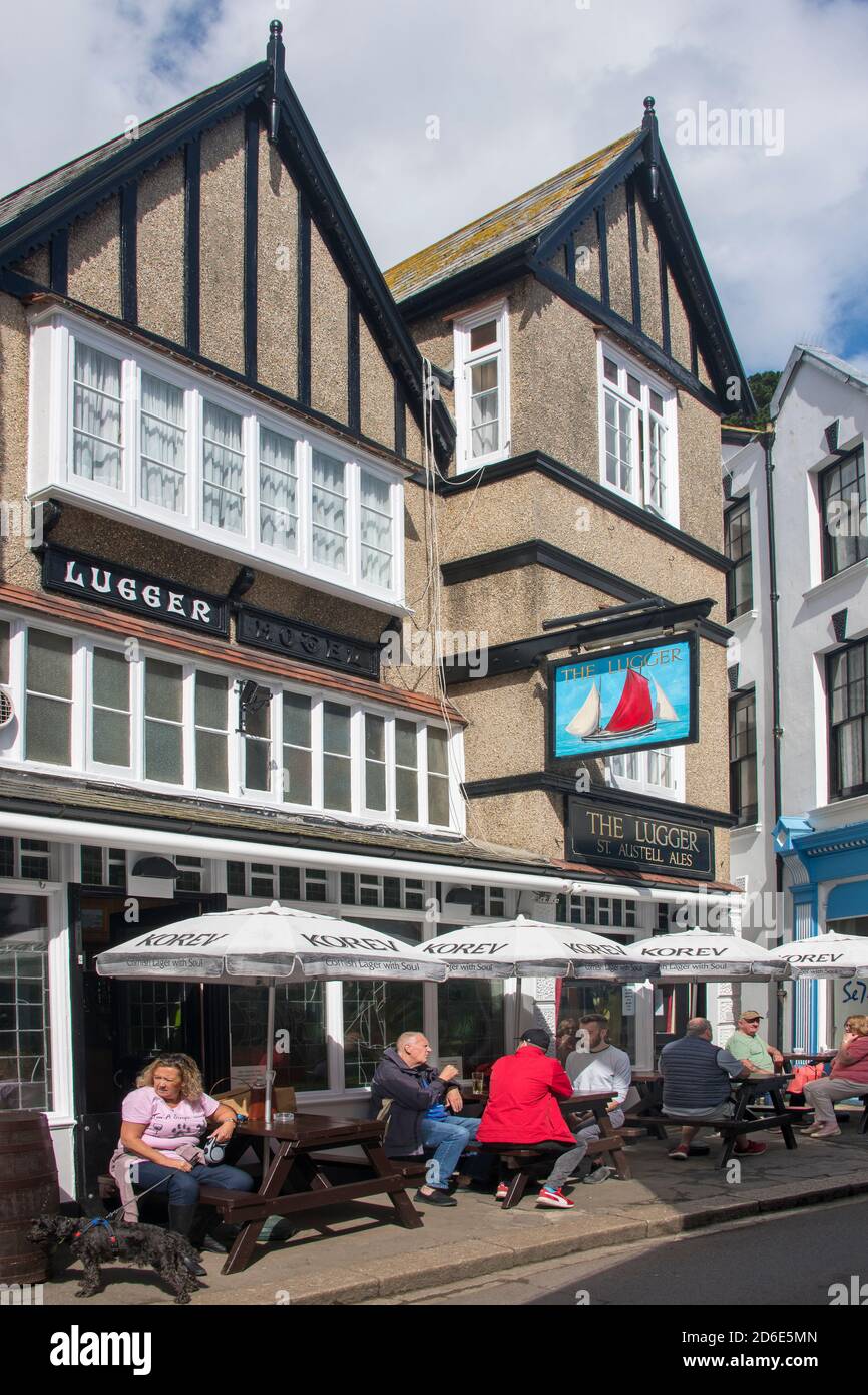 The Lugger Pub Fowey Cornwall England Stockfoto