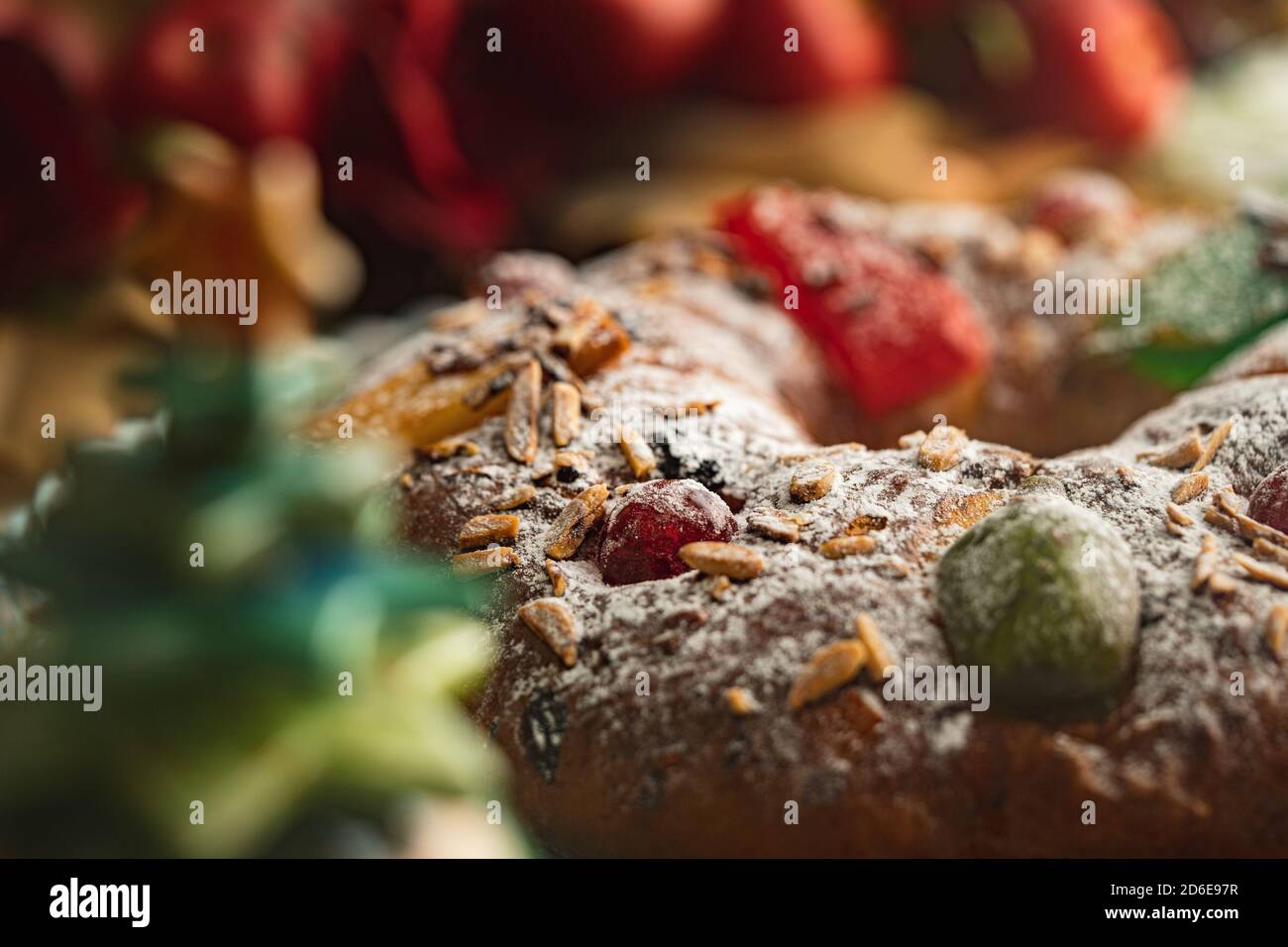 Bolo Rei, Königskuchen Stockfoto